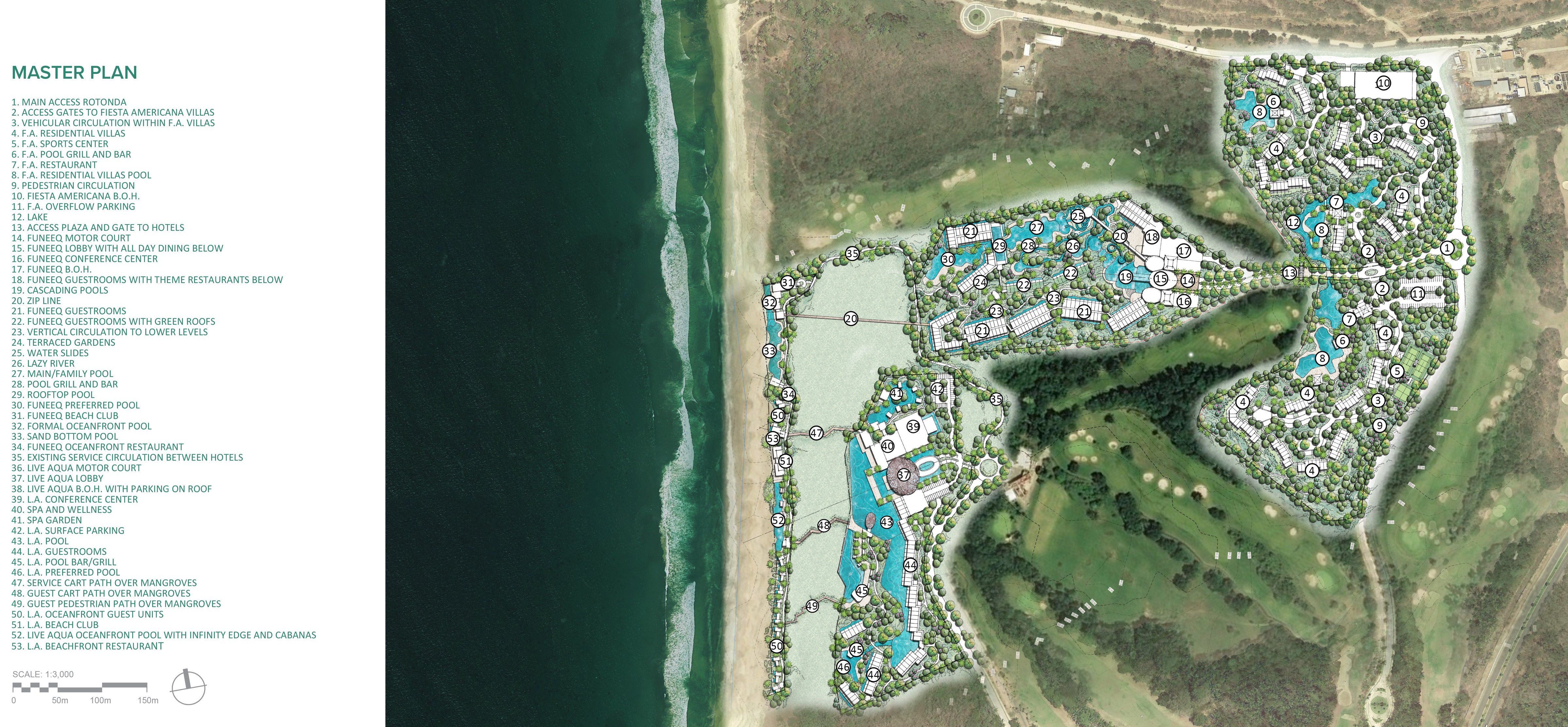 Plan maestro de Litibú, entre el campo de golf y la playa
